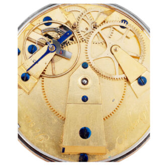 French silver and rose gold souscription cylinder watch Circa 1803
