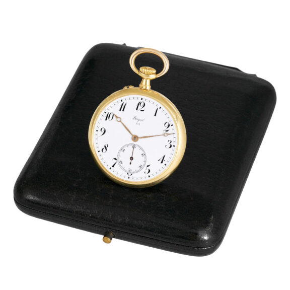 Rare Swiss 18 carat gold keyless lever pendant watch Circa 1900 Rare Swiss 18 carat gold keyless lever pendant watch Circa 1900