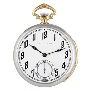 Swiss gold and platinum repeating lever dress watch Circa 1925
