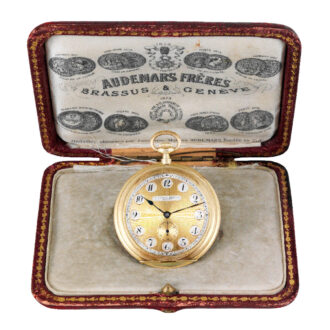 Swiss gold and enamel keyless lever dress watch Circa 1920