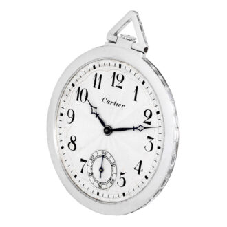 Elegant Swiss platinum and diamond-set dress watch Circa 1925