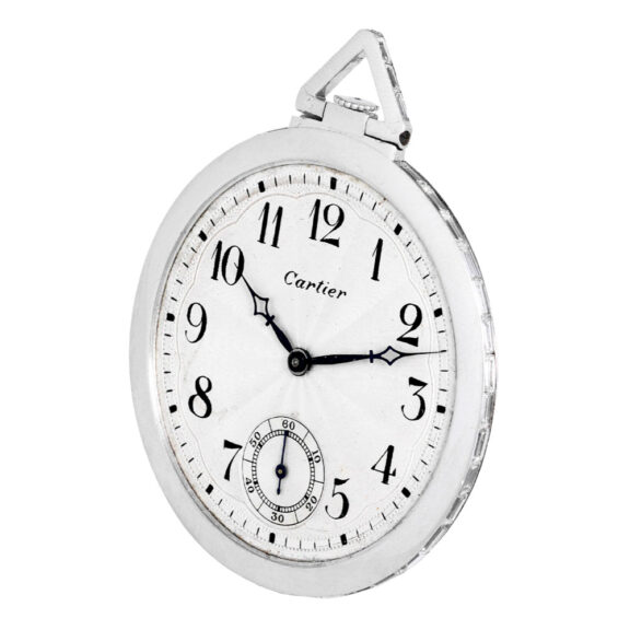 Elegant Swiss platinum and diamond-set dress watch Circa 1925