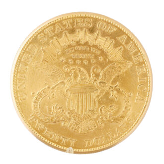 Swiss 18 carat gold U.S. twenty dollar coin watch Circa 1970 Swiss 18 carat gold U.S. twenty dollar coin watch Circa 1970