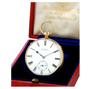 English gold grande and petite sonnerie repeating lever Circa 1866