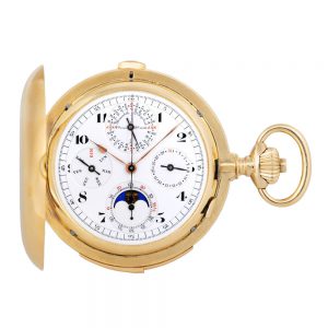Extremely fine Swiss gold complicated lever watch Circa 1910