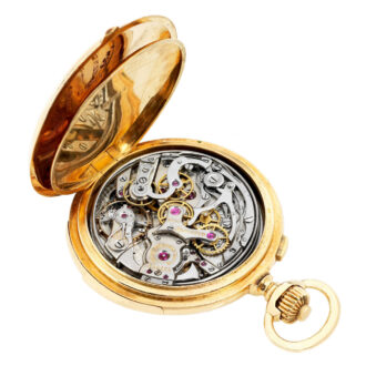 Swiss gold repeating split-seconds lever chronograph Circa 1907