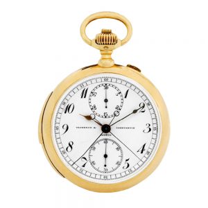 Swiss gold repeating split-seconds lever chronograph Circa 1907