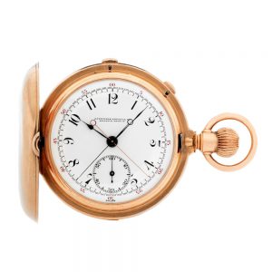Swiss rose gold repeating split-seconds lever chronograph Circa 1900