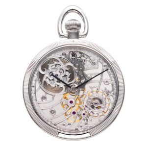 Elegant Swiss platinum keyless lever dress watch Circa 1980