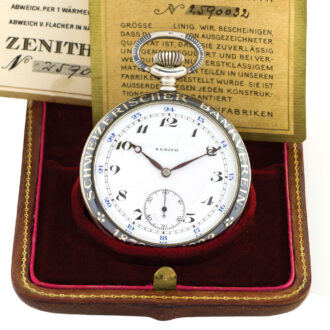 Fine Swiss silver and niëllo keyless lever watch Circa 1922