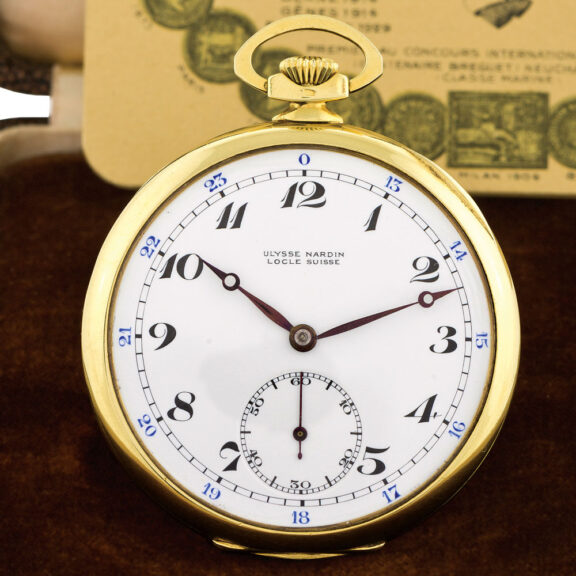 Swiss 18K gold open faced keyless lever watch Circa 1939