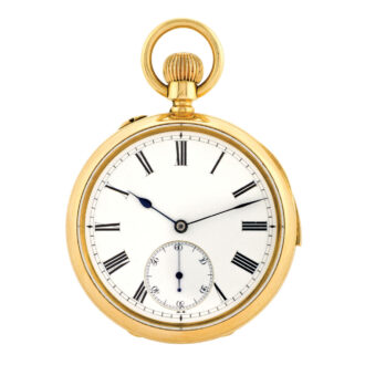Scottish gold minute repeating keyless lever watch Circa 1880