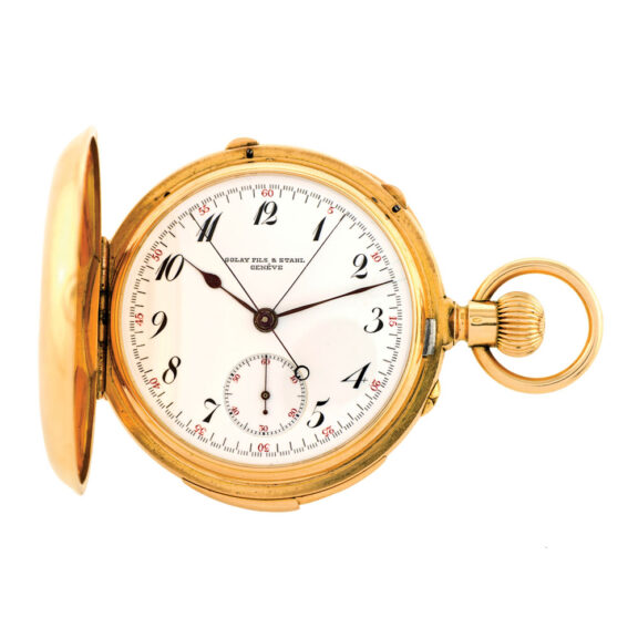 Swiss five-minute repeating split-seconds chronograph Circa 1890