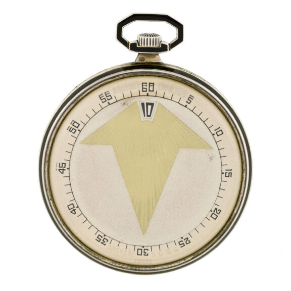 French wandering digital jumping hours watch Circa 1925