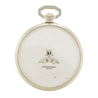 Swiss white gold jump hours and minutes dress watch Circa 1930