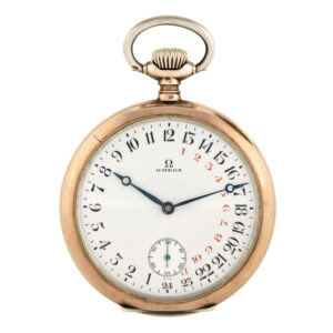Very unusual Swiss silver open faced keyless lever watch Circa 1910