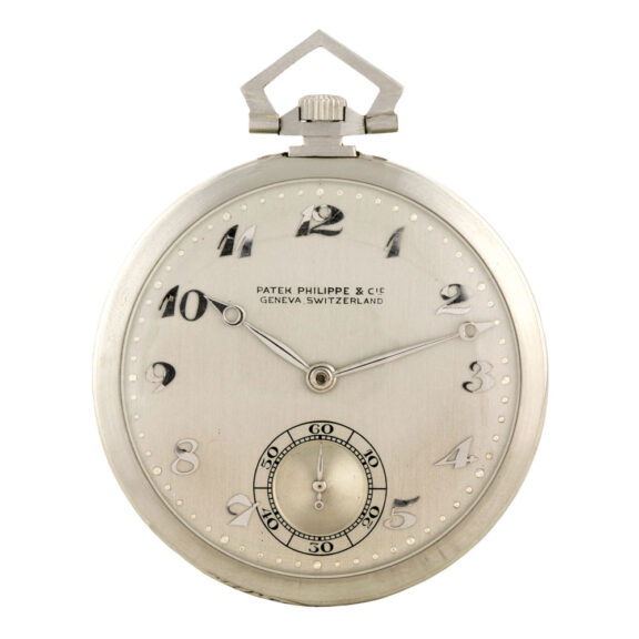 Swiss platinum open faced keyless lever dress watch Circa 1932