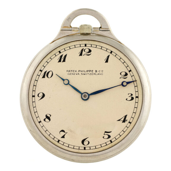 Thin Swiss platinum keyless lever dress watch Circa 1930
