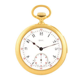 Fine Swiss 18K gold five-minute repeating keyless lever Circa 1887
