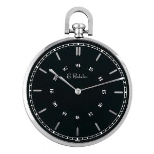Swiss stainless steel Staybrite lever with 24 hour dial Circa 1935