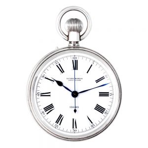 Swiss silver lever deck watch with indirect centre seconds Circa 1939