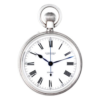 Swiss silver lever deck watch with indirect centre seconds Circa 1939