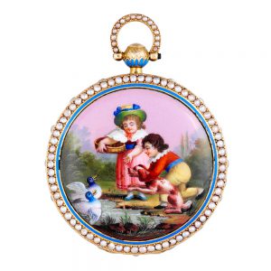 Very fine Swiss verge made for the Chinese market Circa 1820