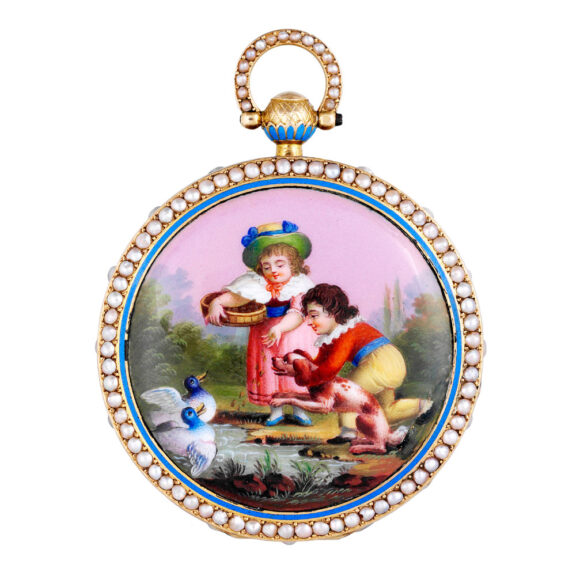 Very fine Swiss verge made for the Chinese market Circa 1820