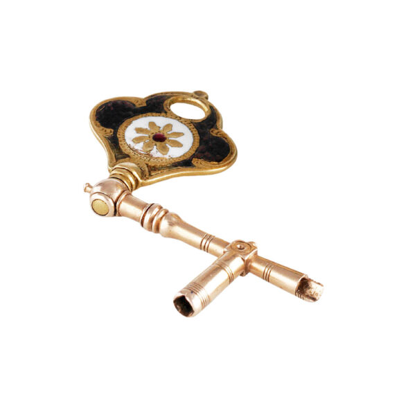 French gold and enamel dumb quarter repeating verge watch Circa 1785 French gold and enamel dumb quarter repeating verge watch Circa 1785