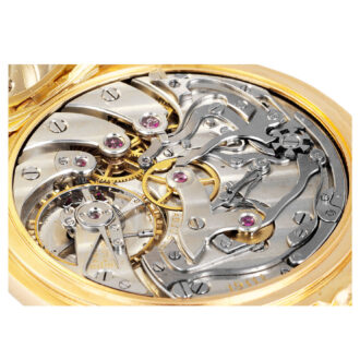 Swiss gold lever split-seconds chronograph Circa 1915