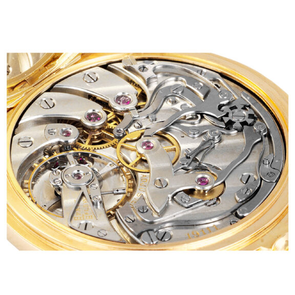 Swiss gold lever split-seconds chronograph Circa 1915 Swiss gold lever split-seconds chronograph Circa 1915