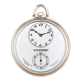 Swiss lever watch with digital triple date calendar Circa 1936