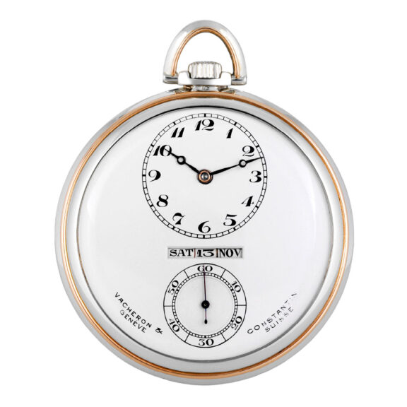 Swiss lever watch with digital triple date calendar Circa 1936