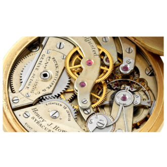 Fine Swiss gold centre seconds keyless lever watch Circa 1911