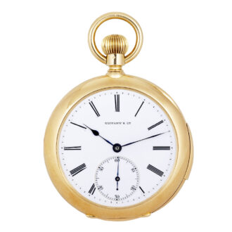 Swiss 18K gold minute repeating keyless lever Circa 1893