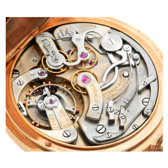 Swiss rose gold split-seconds chronograph with register Circa 1891 Swiss rose gold split-seconds chronograph with register Circa 1891