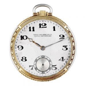 Swiss platinum and gold lever Art Deco dress watch Circa 1925