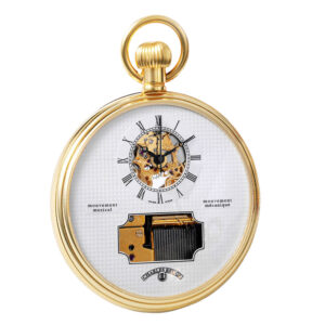 Swiss lever with visible music box and movement Circa 1987