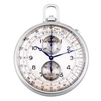 Swiss chronograph with register, telemeter and tachometer Circa 1935