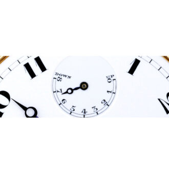 Swiss gold eight-day going lever with power reserve Circa 1920