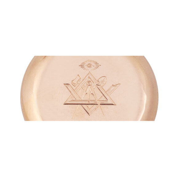 Swiss rose gold hunting cased Masonic lever watch Circa 1890 Swiss rose gold hunting cased Masonic lever watch Circa 1890