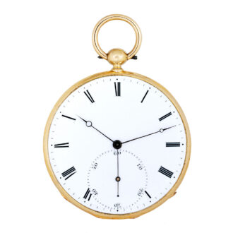 Rare French 18K gold keyless chronometer Circa 1840