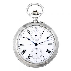 Early French silver antimagnetic lever chronograph Circa 1910