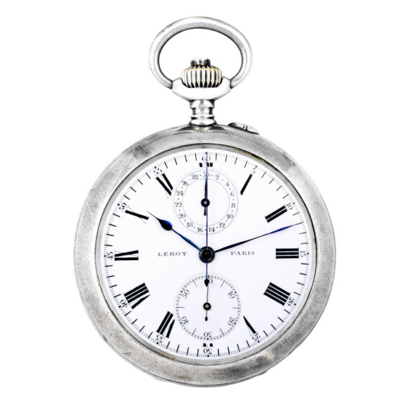 Early French silver antimagnetic lever chronograph Circa 1910