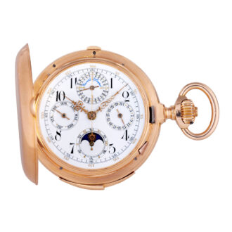 Extremely fine rose gold complicated lever chronometer Circa 1890