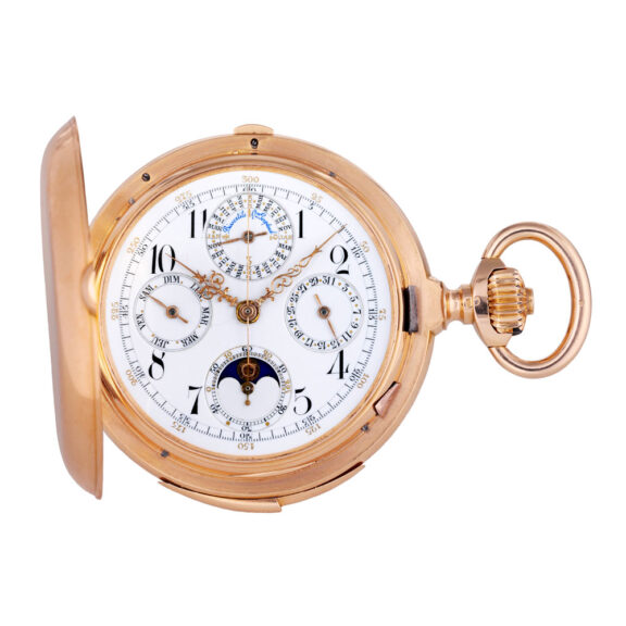 Extremely fine rose gold complicated lever chronometer Circa 1890
