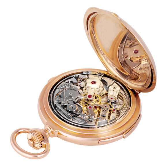 Extremely fine rose gold complicated lever chronometer Circa 1890 Extremely fine rose gold complicated lever chronometer Circa 1890
