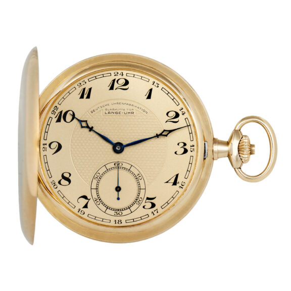 German gold hunting cased keyless lever watch Circa 1930
