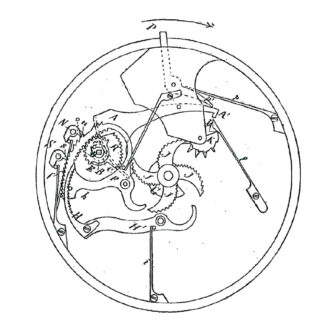 Swiss minute repeating lever with transparent dial Circa 1940