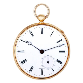 French gold and silver quarter repeating cylinder watch Circa 1826